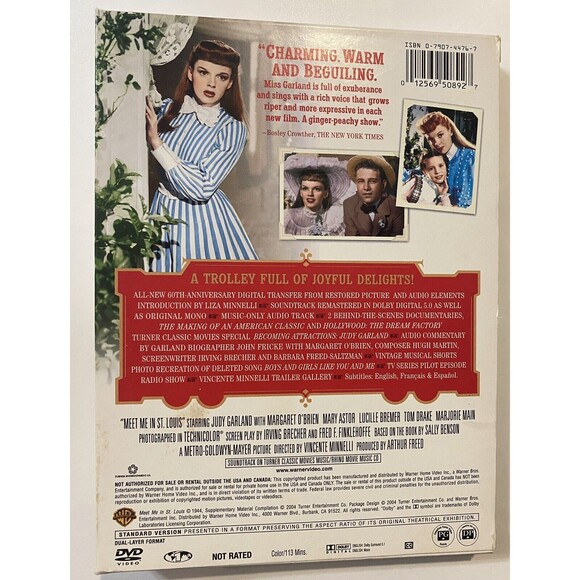 🚨BUY2GET1 Meet Me In St Louis Two-Disc Special Edition Judy Garland - Picture 2 of 5